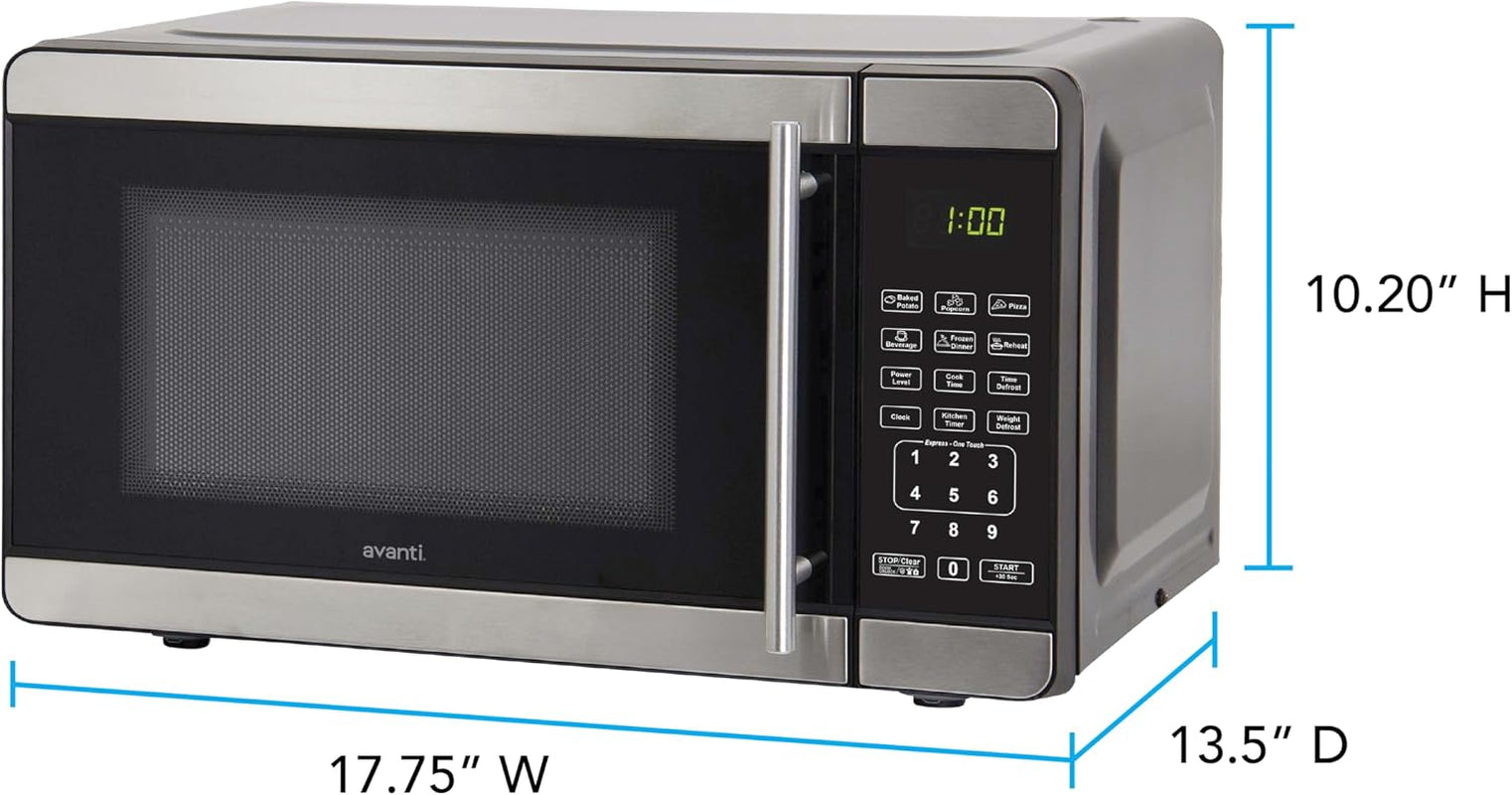 microwave-oven-700-watts-compact-with-6-pre-cooking-settings-speed-defrost-electronic-control-panel-and-glass-turntable-0-7-cu-ft-metallic-6-pre-cooking-settings-speed-defrost-electronic-control-panel-and-glass-turntable-0-7-cu-ft
