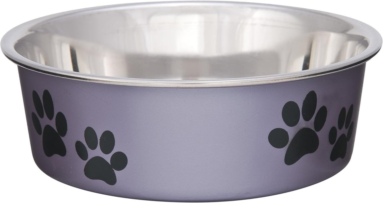 loving-pets-bella-dog-bowls-stainless-steel-dog-cat-bowls-spill-proof-dog-food-bowl-cat-bowl-puppy-essentials-pet-supplies-great-for-home-travel-medium-20-35-lbs-blueberry