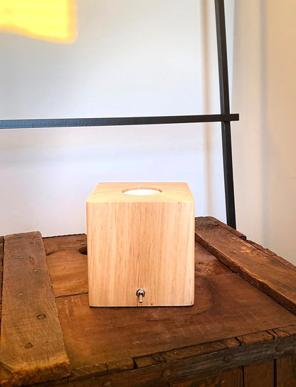 Desk, Table, Bedside Lamp - Modern, Simple, Solid Wood, E26 Edison Base1