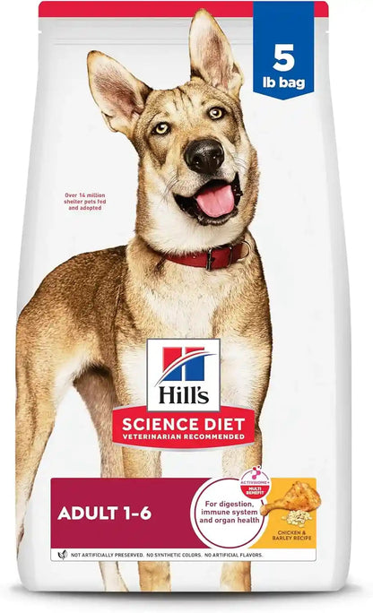 Hill'S Science Diet Adult 1-6 Dry Dog Food | #1 Veterinarian Recommended, Chicken & Barley, 15 Lb. Bag16