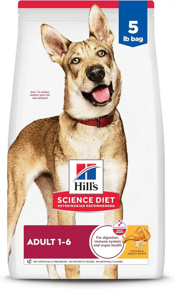 Hill'S Science Diet Adult 1-6 Dry Dog Food | #1 Veterinarian Recommended, Chicken & Barley, 15 Lb. Bag16