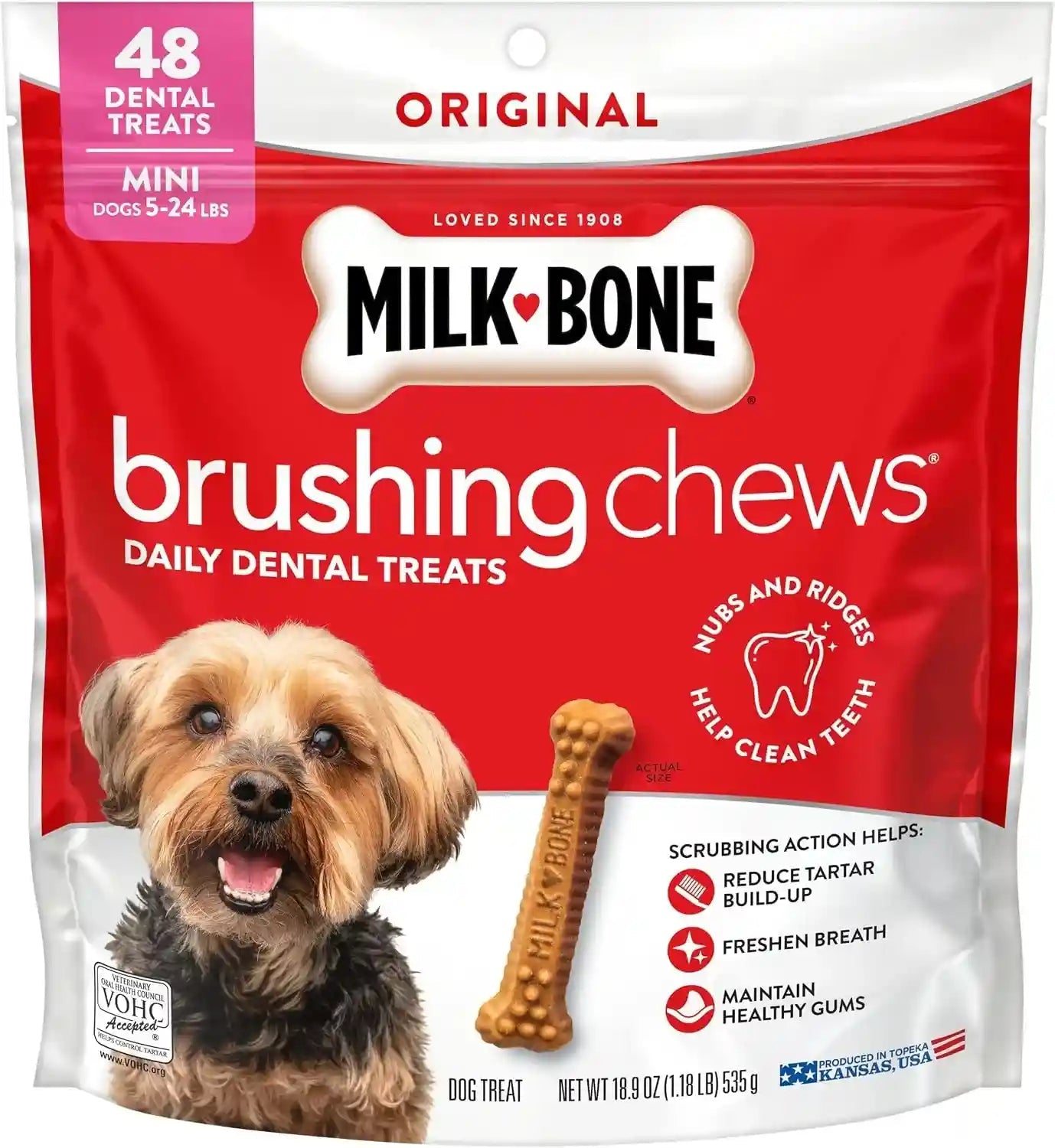 milk-bone-brushing-chews-large-daily-dental-dog-treats-33-7-oz-bag-25-treats-chicken-flavored-vohc-accepted-dental-chews-helps-clean-teeth-and-freshen-breath-for-large-dogs-50-lbs-and-up