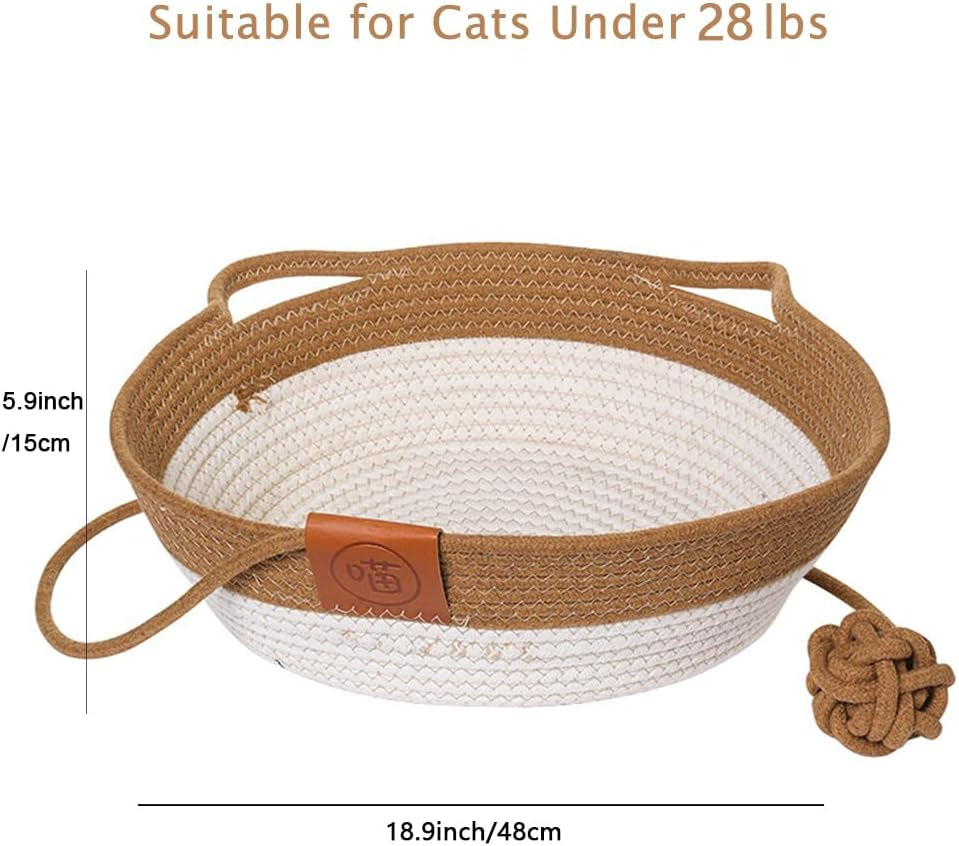 handwoven-cotton-rope-cat-bed-breathable-easy-to-clean-foldable-scratchable-hammock-with-cat-ear-design-with-a-playing-ball-for-kittens-large-brown