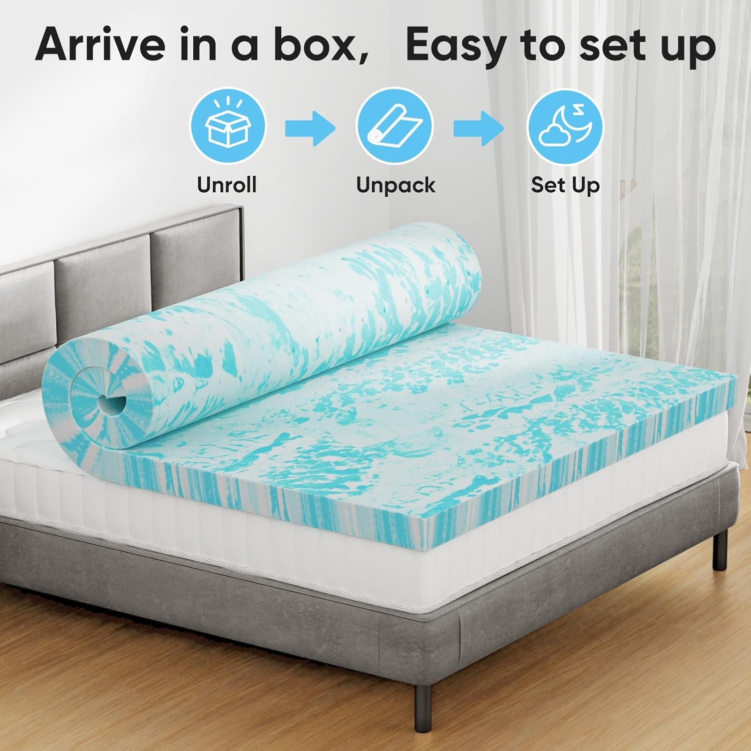 3-inch-full-memory-foam-mattress-topper-gel-foam-mattress-topper-for-pressure-relief-ventilated-design-bed-topper-in-a-box-certipur-us-certified-gel-memory-foam-relieves-pressure-ventilated-design-keeps-cool-fits-full-size-certipur-us-certified-comes-in-a-box