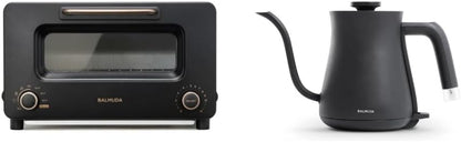 Combo Pack in Black | the Toaster Pro & the Kettle | Steam Oven Toaster & Electric Gooseneck Kettle1