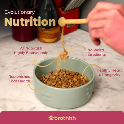 Beef Organ Bone Broth Meal Topper for Dogs - 100% Grass Fed - by Brothhh | Veterinarian Approved, Non-Gmo, No Fillers, Supports Immunity, Joint & Heart Health, Vision & Vitality4