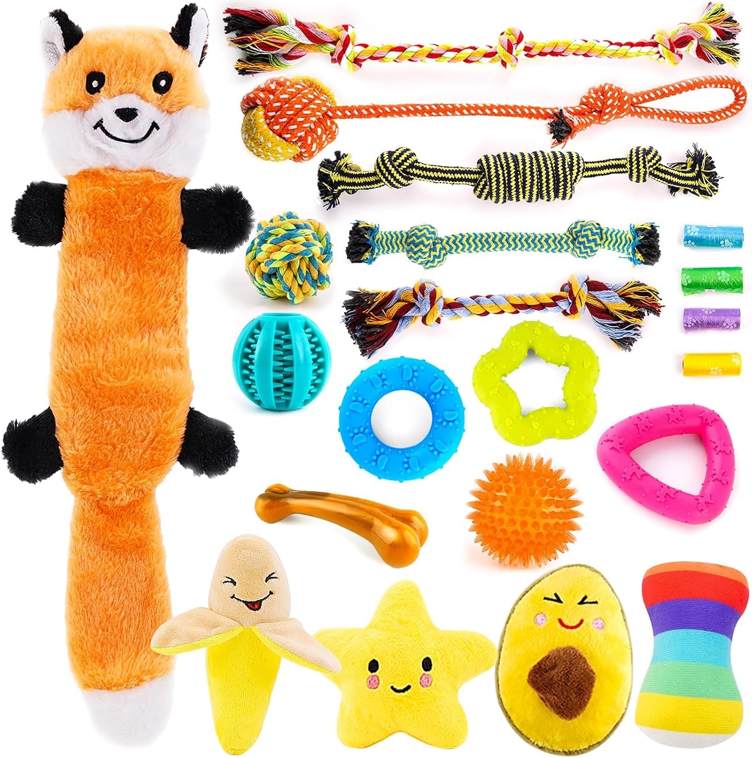 loyee-8-pack-puppy-toys-for-small-dogs-luxury-dog-chew-toys-with-squeaky-plush-toys-rope-toys-and-ball-teething-toys-for-puppy-supplies