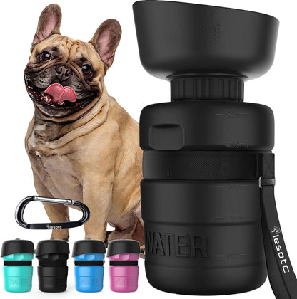 Lesotc Dog Water Bottle, Portable Water Dispenser with Travel Water Bowl, Leak Proof Pet Travel Squeeze Bottle, Puppy Essentials Dog Stuff Accessories for Outdoor Walking, Hiking, Camping8
