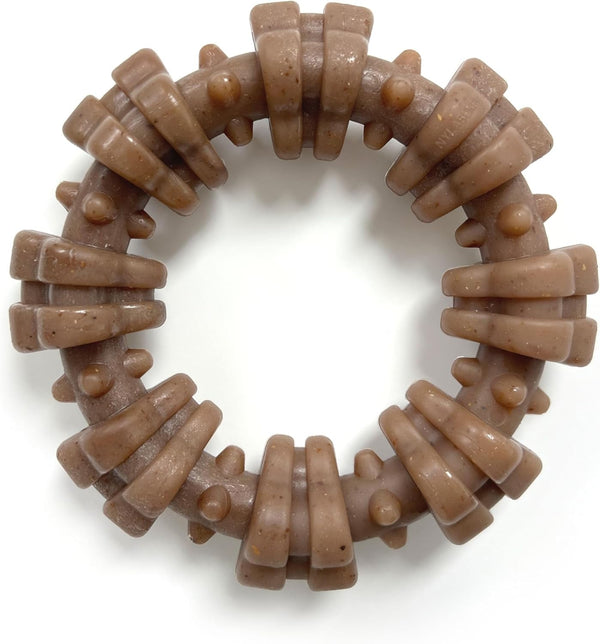 Nylabone Strong Chew Ring Dog Chew Toy Made with Real Beef & Chicken | X-Large Breeds, Durable, Long-Lasting Dog Bone, Textures Help Clean Teeth, Keeps Dogs Busy, for Dogs 50+ Lbs8