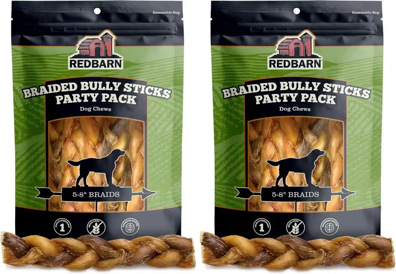 redbarn-pet-products-all-natural-5-8-braided-bully-sticks-for-small-large-dogs-healthy-long-lasting-beef-chews-variety-party-pack-single-ingredient-low-odor-rawhide-free-8-oz-bag