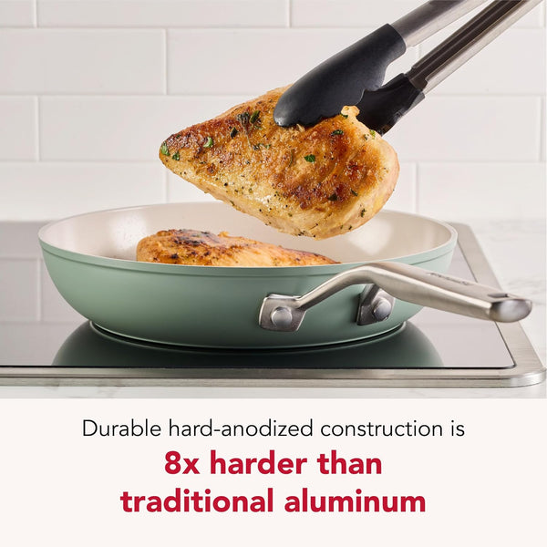 Kitchenaid Hard-Anodized Induction Ceramic Pots and Pans Set, 9Pc Cardamom6