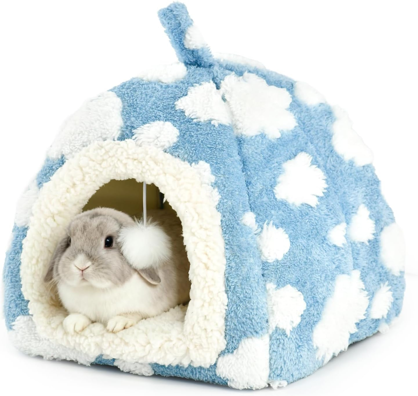 bunny-bed-blue-sky-with-cloud-pattern-house-for-rabbit-guinea-pig-hiding-hut-small-animals-hideaway-indoor-habitat-for-bunny-guinea-pigs-blue