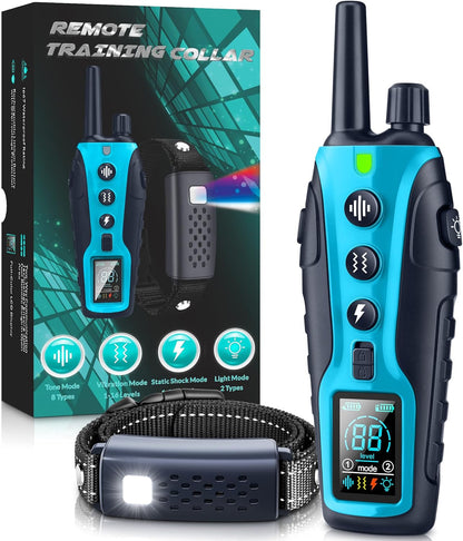 Shock Collar for Dogs - 4500FT Dog Training Collar with Remote, Waterproof E Collar with Flashlight, 4 Training Modes, Keypad Lock, Rechargeable Dog Shock Collar for Small Medium Large Dogs10