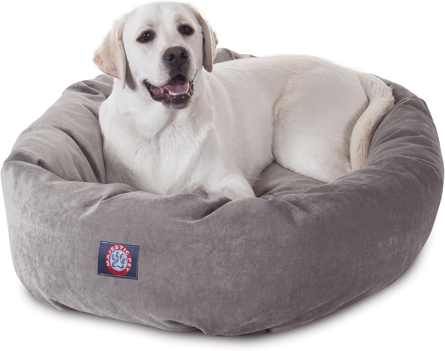 majestic-pet-40-inch-micro-velvet-calming-dog-bed-washable-cozy-soft-round-dog-bed-with-spine-for-head-support-fluffy-donut-dog-bed-40x29x9-inch-round-pet-bed-large-pearl