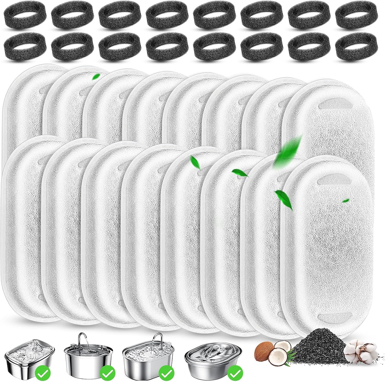 cat-water-fountain-filters-replacement-16-pcs-pet-water-fountain-filter-with-16-pcs-foam-sponges-for-67oz-2l-108oz-3-2l-stainless-steel-pet-cat-water-fountain-dispenser-filters