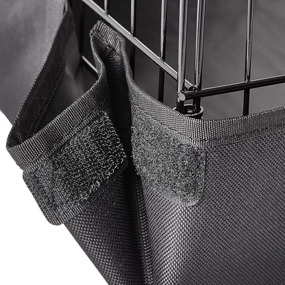 Amazon Basics Leakproof Canvas Bottom Guinea Pig Cage, Easy to Clean Small Animal Habitat with Divider Set, Indoor/Outdoor, Portable, No Tools Needed, 47.6"L X 24.2"W X 14"H, Black4