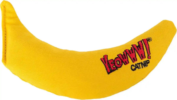 Yeowww! 100% Organic Catnip Toy, Yellow Banana 3 Pack3