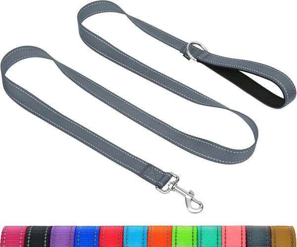 Taglory Reflective Dog Leash for Small Dogs, 3/4In X 6Ft, Black | Ideal for Night Walking, Strong for Sudden Pulls, Lightweight & Gentle on the Neck, Soft Padded Handle17