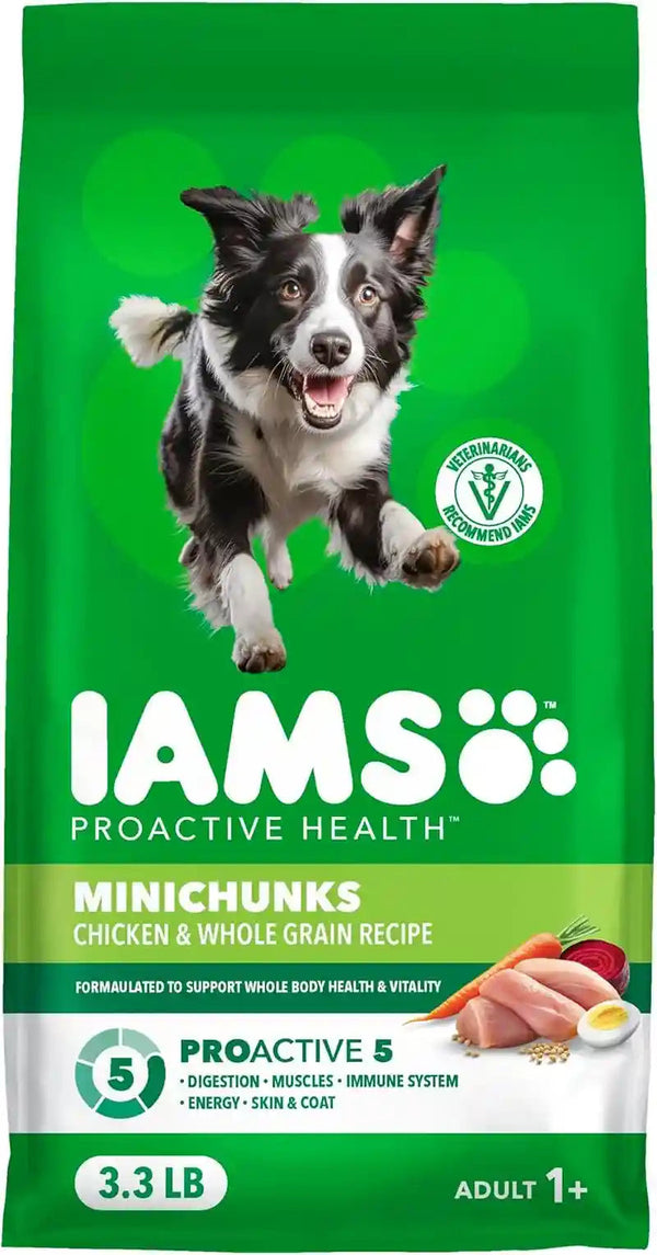 IAMS Proactive Health Adult Minichunks Dry Dog Food, Chicken, 30 Lb | Real Chicken #1 Ingredient, No Fillers, Natural Fiber & Prebiotics, Omega-6 Fatty Acids, Antioxidants for Immune Support21
