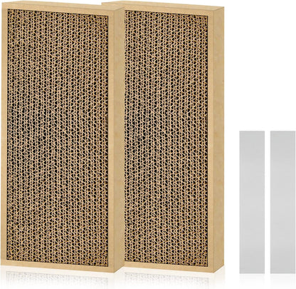 Happyfreesx Splicing Cat Scratch Pad: Cat Scratchers for Indoor Cats and Kitten, 2 Pack Cat Scratching Pad, Cat Scratcher Cardboard, Scratching Pad, Premium Scratch from Cats, Double-Sided Design10