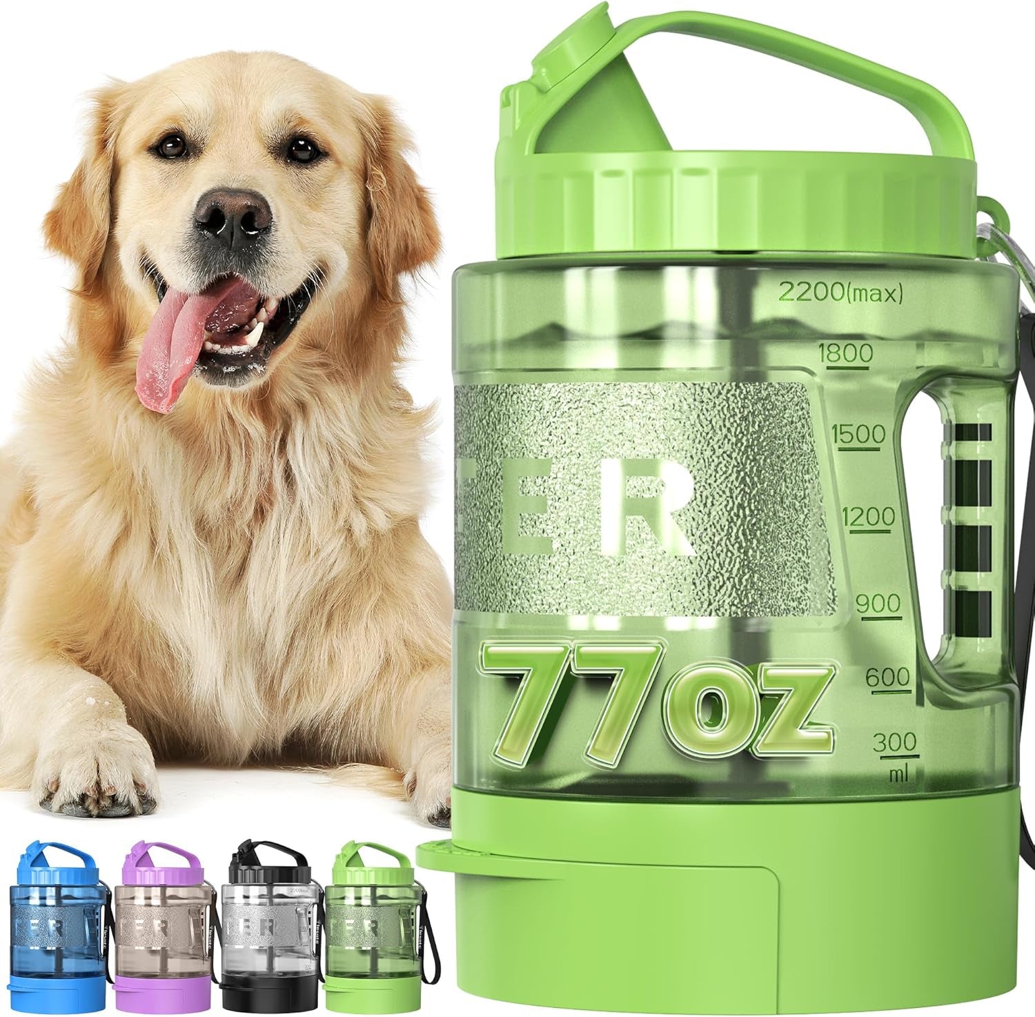 lesotc-dog-water-bottle-portable-water-dispenser-with-travel-water-bowl-leak-proof-pet-travel-squeeze-bottle-puppy-essentials-dog-stuff-accessories-for-outdoor-walking-hiking-camping