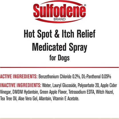 Sulfodene Hot Spot & Itch Relief Medicated Spray for Dog 8Oz | Vet Recommended, anti Itch Spray for Dogs with Aloe Vera, Dog Hot Spot Spray for Allergies, Scrapes, and Abrasions7