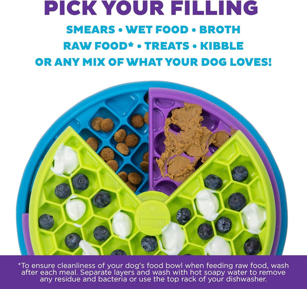 Outward Hound by Nina Ottosson Lickin’ Layers 3-In-1 Interactive Dog Feeder Puzzle, Lick Mat & Slow Feeder Bowl - Mental Stimulation Toy for Medium & Large Dogs, 2 Cup Capacity, 10.4 in X 2.8 In6