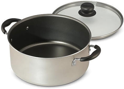 9 Piece Nonstick Cookware Set with Glass Lids, Pots and Pans Including Sauce, Dutch Oven and Sauté, Champagne Kitchen Collection7