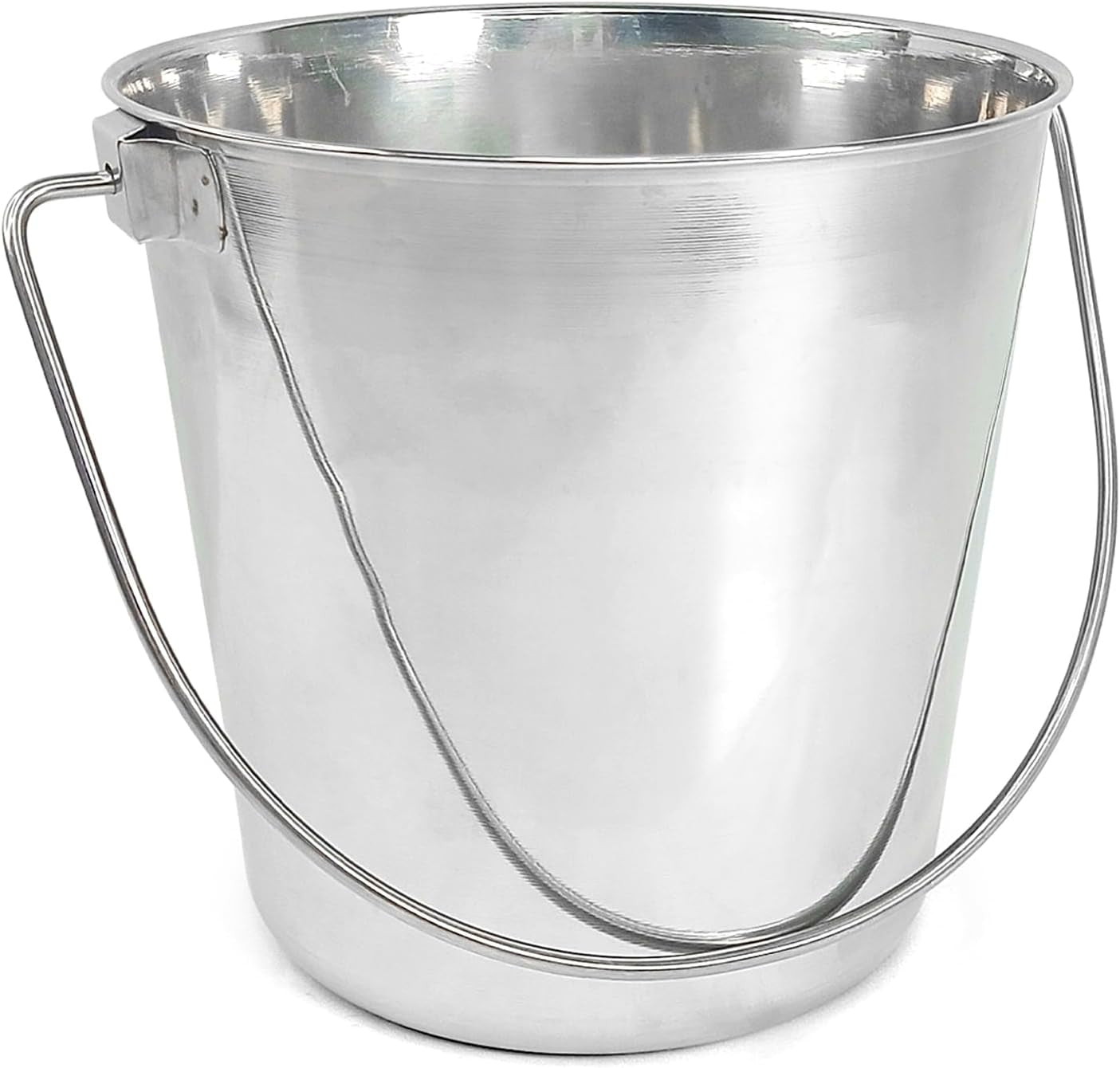 1-gallon-heavy-duty-stainless-steel-bucket-rust-resistant-metal-bucket-for-feeding-watering-pets-livestock-cleaning-perfect-for-crates-kennels-cages-hang-on-fences-4-quart