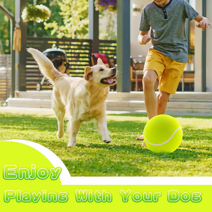 Banfeng Dog Tennis Ball, 9.5" Giant Sport Gift Toy Herding Ball for Dogs | Puppy Birthday Gift ,Interactive Toy,Outdoor Pet Toys to Keep Them Busy,Big Tennis Ball for Small Medium Large Dog5