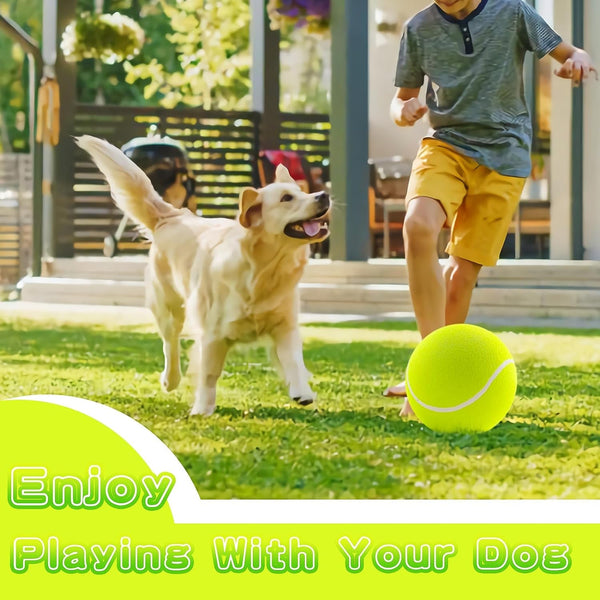 Banfeng Dog Tennis Ball, 9.5" Giant Sport Gift Toy Herding Ball for Dogs | Puppy Birthday Gift ,Interactive Toy,Outdoor Pet Toys to Keep Them Busy,Big Tennis Ball for Small Medium Large Dog5