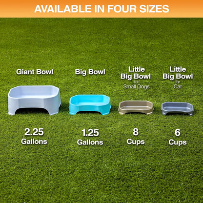 Neater Pet Brands Extra Large Water Bowl for Dogs, Outdoor Dog Water Bowl (1.25 Gallon XL Capacity), Big Trough Style Food Dish for Indoors or Outside, No Spill Large Dog Bowls, Gunmetal Grey9