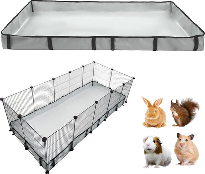 DZWLKJ Guinea Pig Cage Liner Tarp Bottom Waterproof and Washable.Available in 22 Sizes. Base Also for Rabbits, Bunny, Chinchesillas, Hedgehog, Ferrets and Other Small Animals(24X48 Inches)23