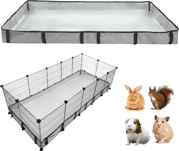 DZWLKJ Guinea Pig Cage Liner Tarp Bottom Waterproof and Washable.Available in 22 Sizes. Base Also for Rabbits, Bunny, Chinchesillas, Hedgehog, Ferrets and Other Small Animals(24X48 Inches)23