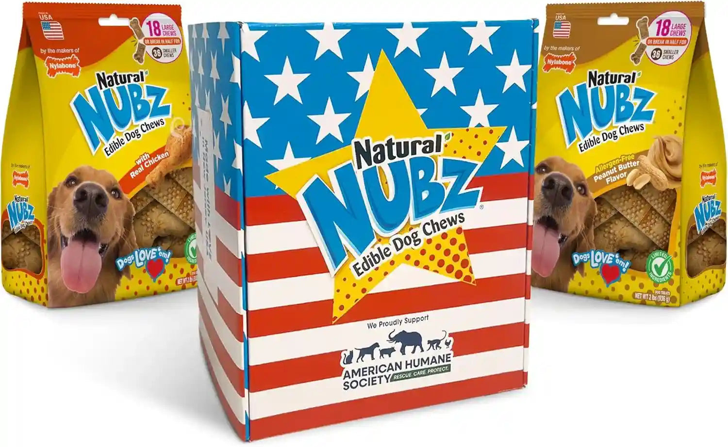 nylabone-nubz-natural-dog-treats-made-with-real-chicken-large-40-count-long-lasting-dog-chews-made-in-the-usa-limited-ingredients-highly-digestible-dog-dental-treats-for-large-dogs-30-lbs