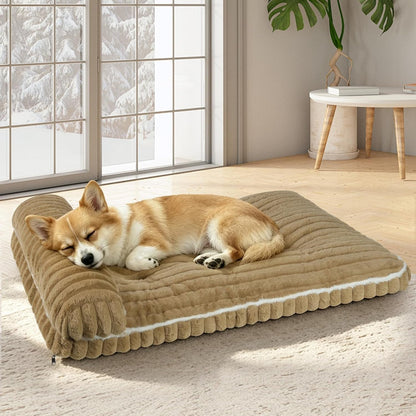 Dog Beds Medium Large Sized Dog, Dog Bed for Crate with Pillow(Grey, XL) | Comfort Large Dog Bed, Washable Dog Bed with Removable Cover, Durable Orthopedic Deluxe Plush Dog Crate Pad Bed12