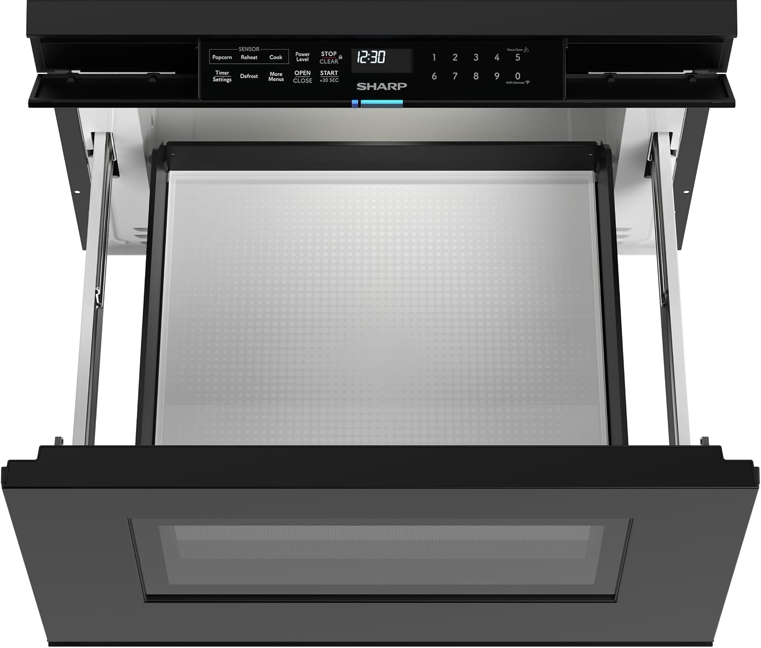 smd2479mb-smart-microwave-drawer-oven-with-easy-wave-open-24-inch-1-2-cubic-feet-950-watt-concealed-glass-touch-control-panel-compatible-with-alexa-certified-black