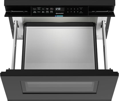 SMD2479MB Smart Microwave Drawer Oven with Easy Wave Open, 24-Inch, 1.2 Cubic Feet, 950 Watt, Concealed Glass Touch Control Panel, Compatible with Alexa Certified, Black18