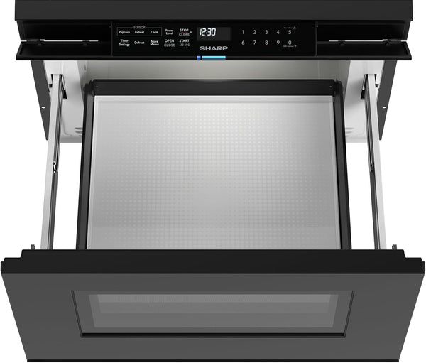 SMD2479MB Smart Microwave Drawer Oven with Easy Wave Open, 24-Inch, 1.2 Cubic Feet, 950 Watt, Concealed Glass Touch Control Panel, Compatible with Alexa Certified, Black18