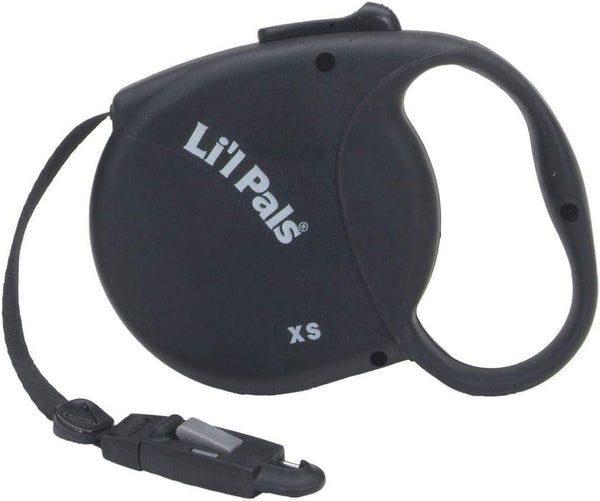 Coastal Pet Li'L Pals Dog Retractable Leash with E-Z Snap - 12 Feet of Retractable Leash - Easy Attachment to Collars & Harnesses - for Small Dogs and Puppies 1-16 Lbs - Black1