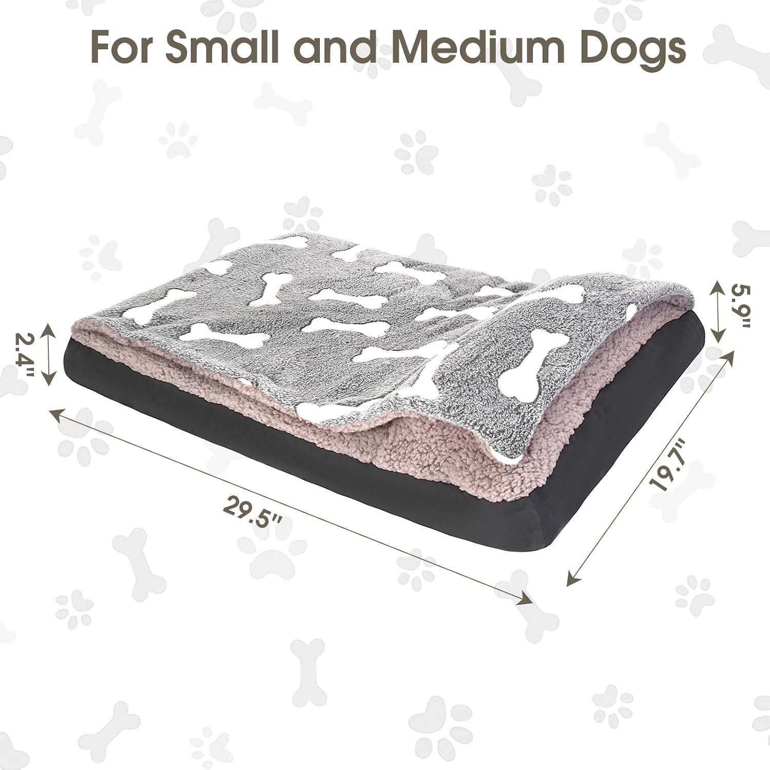 dog-bed-with-cover-pillow-blanket-attached-30x20-washable-rectangle-hooded-cozy-cave-cat-puppy-calming-crate-bed-removable-cover-indoor-covered-kennel-furniture-couch-sofa-for-small-medium-pet