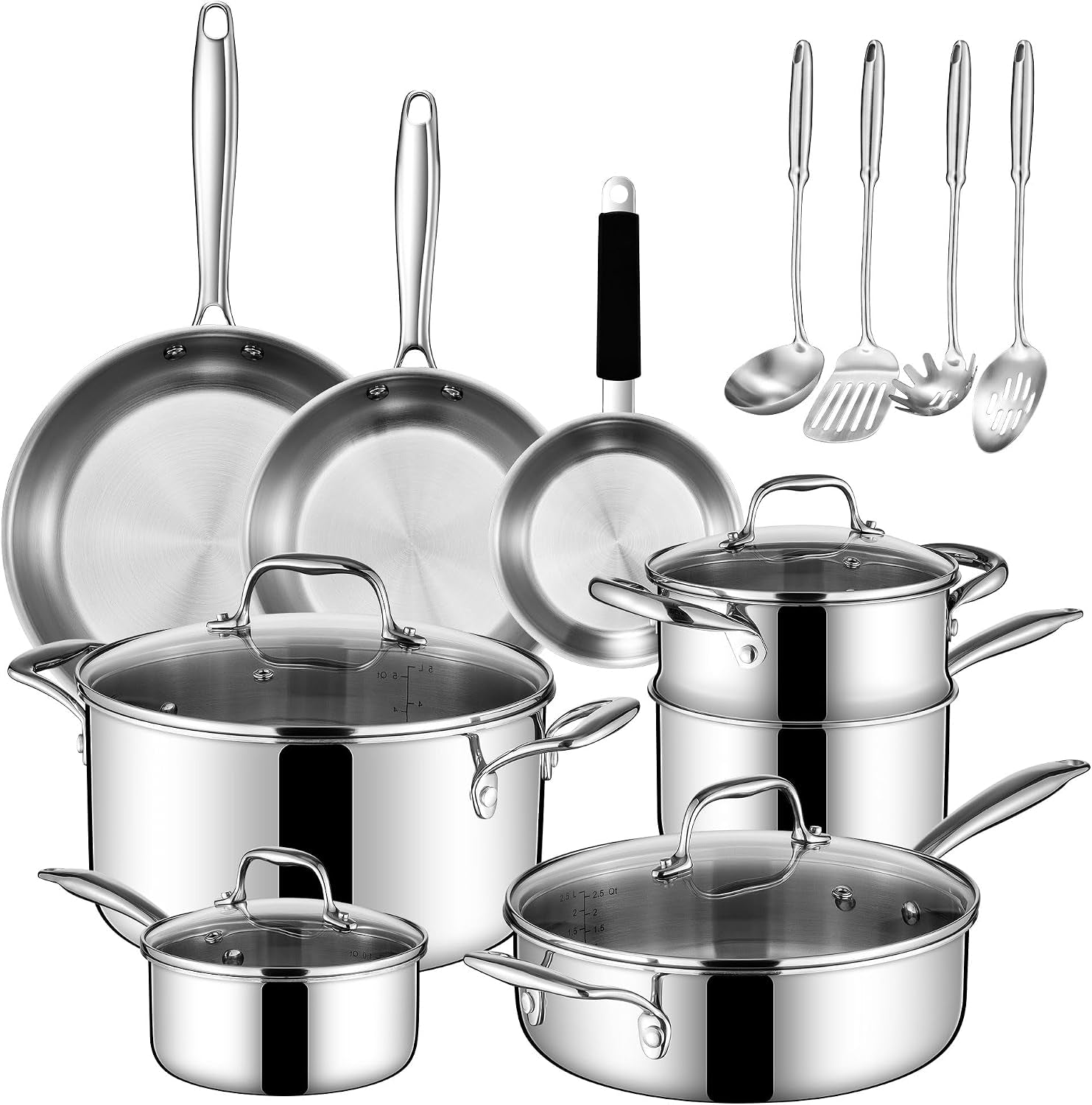 tri-ply-stainless-steel-cookware-set-16-piece-pots-and-pans-set-with-kitchen-utensils-and-steamer-non-toxic-multiclad-induction-oven-compatible-dishwasher-safe
