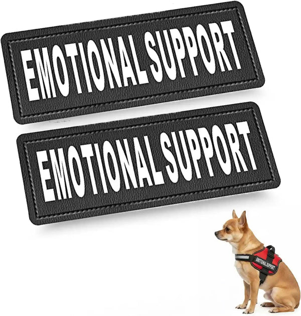 Industrial Puppy Emotional Support Dog Patch, Reflective XS 1 X 2.75 in | Clear Visibility, Durable Vest Patches for Identification, Compatible with Hook & Loop Vest Gear - XS 1X2.75 Inch1