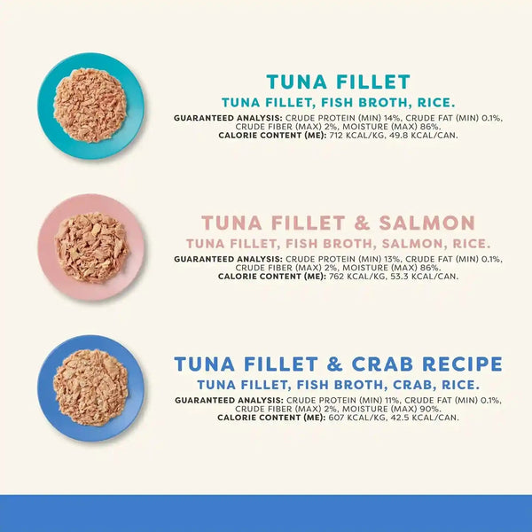 Applaws Fish Variety in Broth Wet Cat Food, 3-Flavor 12-Pack 2.47 Oz Cans | 100% Natural, High Quality Ingredients, High Protein, No Artificial Additives, Limited Ingredients2