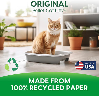 Fresh News Recycled Paper Original Pellet Cat Litter, 25 Pound, Non-Clumping, Unscented, Made in USA3