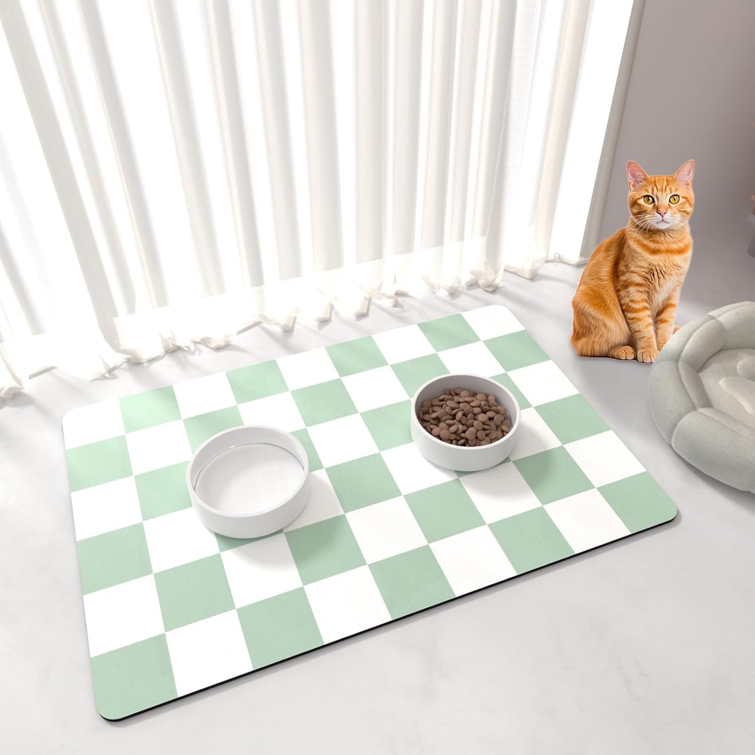 cat-food-mat-12x-20-cat-dog-mats-for-food-and-water-bowl-checkered-pet-placemat-feeding-mat-non-slip-under-pet-bowls-mats-for-messy-drinkers-pink-white