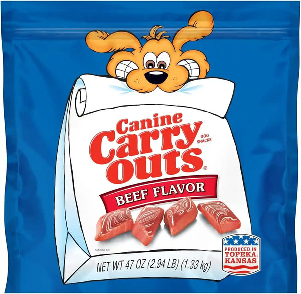 Canine Carry Outs Beef Flavor Dog Treats, 47 Ounce Bag9