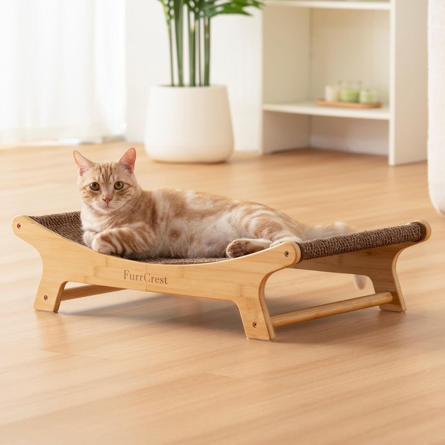 xl-sisal-cat-scratcher-bed-with-elevated-hammock-for-indoor-cats-replaceable-natural-sisal-pad-large-cat-lounge-anti-slip-no-wobble-bamboo-frame-olive-green