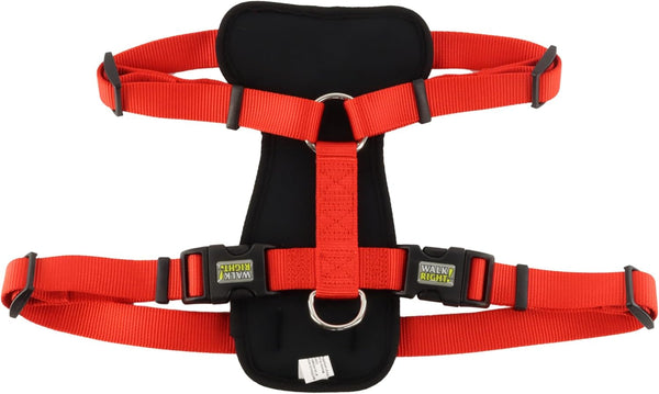 Coastal Pet Walk Right Front-Connect No-Pull Padded Dog Harness - Adjustable & Comfortable Dog Harness - Small & Large Breed Fit - Quality Pet Supplies - Black, LRG (26"-38")10