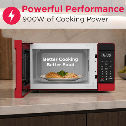 FRIGIDAIRE EMW953RED Microwave Oven, 900 Watts with 10 Power Levels, Red2